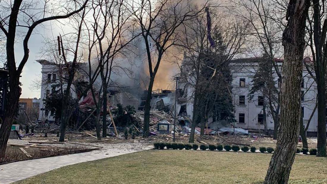 Ukraina Sebut Rusia Bom Teater Drama Di Mariupol Yang Menampung Lebih Dari 1000 Orang